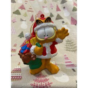 Christmas holiday Garfield Santa ornament